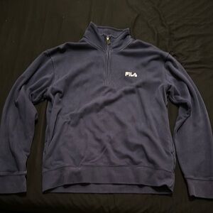 Fila Navy Quarter-Zip Pullover